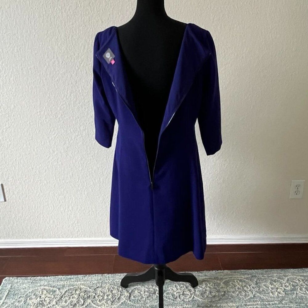 Vince Camuto Women's purple Dress 3/4 Sleeve size 14 - Picture 3 of 13